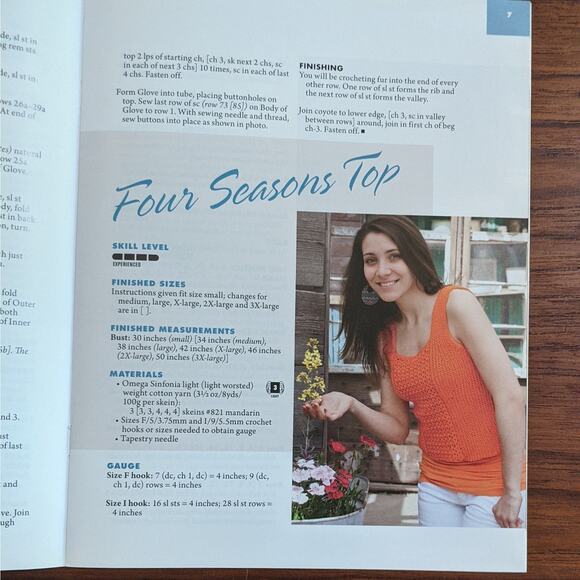 Learn Short Row Slip Stitch Crochet Pattern Book - Picture 3 of 4